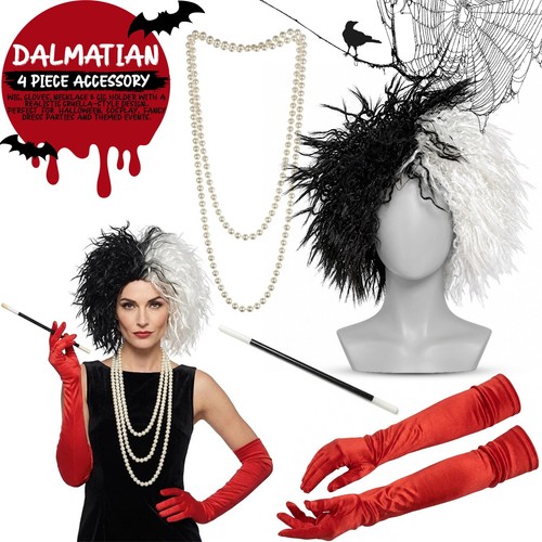 Cruella ville costume - cruella, wig