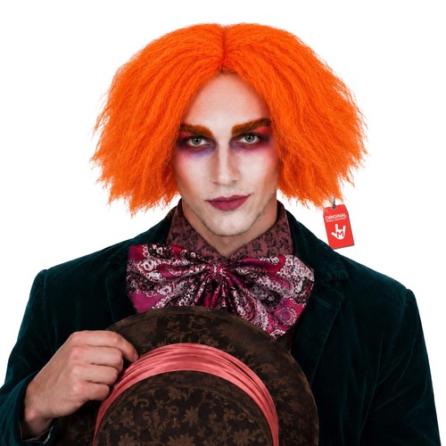 Men curly ginger wig - wig, for