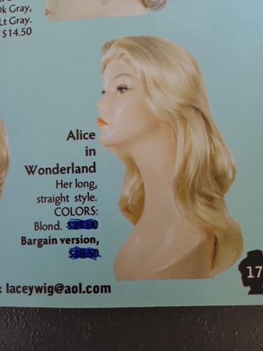 Lacey alice wonderland wig - wonderland,