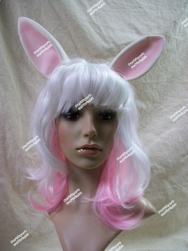 White pink bunny - pink,