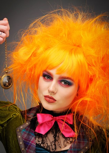 Womens orange mad hatter style - orange,