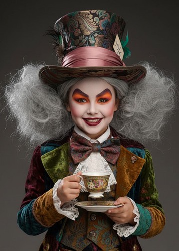 Kids mad hatter style - hatter, grey