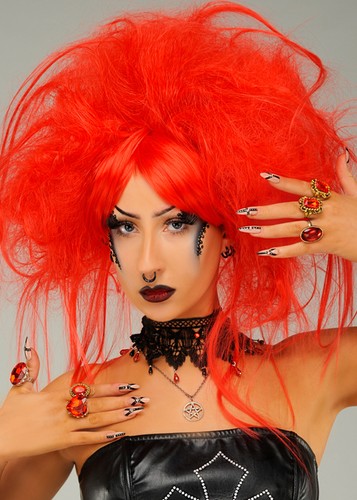 Womens gothic queen hearts - gothic, of